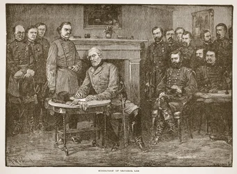 Surrender of General Lee, from a book